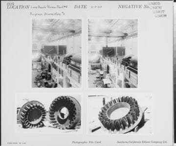 Long Beach Steam Station, Plant #2 - Progress dismantling Unit #8