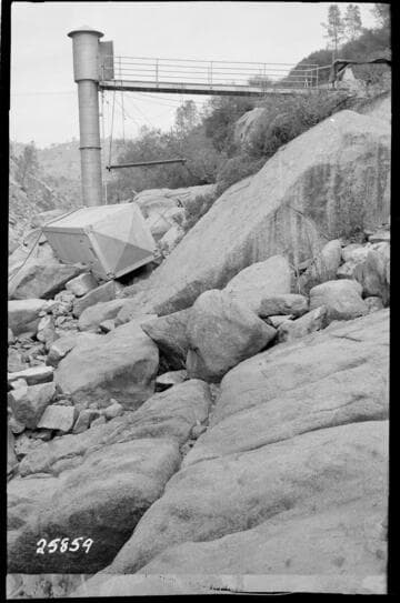 Big Creek Powerhouse #4 - San Joaquin River below Kerckhoff