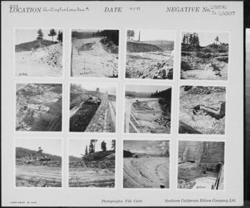 Big Creek, Huntington Lake Dams - Auxiliary spillway