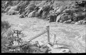 Big Creek General - San Joaquin River below Kerckhoff Powerhouse. - 2/2/45 at 12:30 P.M., G.H. 31.92