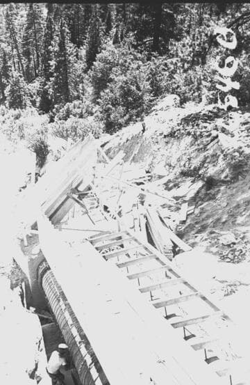 Big Creek #1 - Penstock Protective Work - Start form work