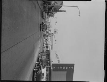 Street scene near J. C. Penney Co. in El Monte