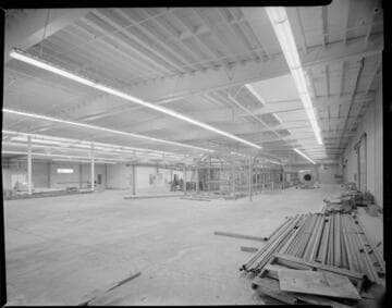 Interior of building under construction