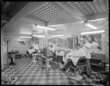 Barber shop interior