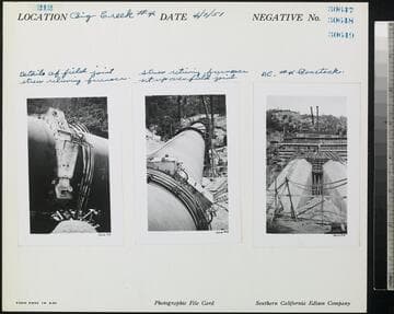 Big Creek Powerhouse #4 - Details of field joint stress relieving furnace