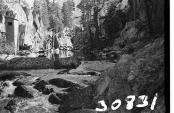 Big Creek, West Side Project - North Fork - below, from Creek gauging station