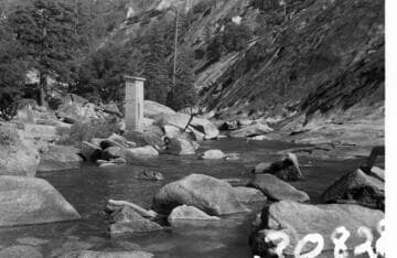 Big Creek, West Side Project - Middle Fork at Miller Bridge gauging station
