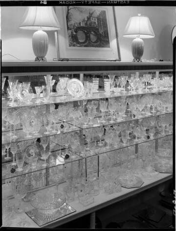 L1.3 - Lighting, stores - Glassware Dept. - Myers Department Store