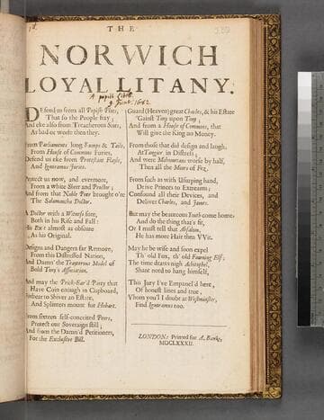 The Norvvich loyal litany