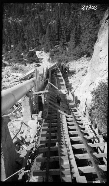 Big Creek #1 - Penstock protection - Forms lower end