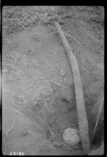 Layford Substation - Showing pipe 50' west of southwest corner of substation