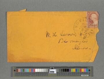 Abraham Lincoln envelopes addressed to Ward Hill Lamon