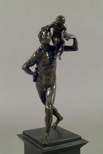 Man Carrying a Child