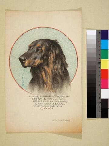 Miss Adelaide, You Know Dog Gone Well I'm Here to Wish You a Merry Xmas, Your Dog Friend Jack