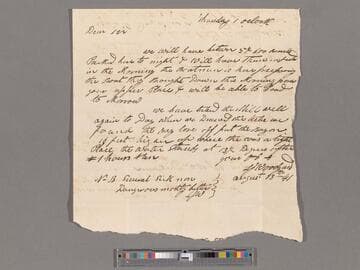 Levi James Woodyard letter to Dickinson & Shrewsbury