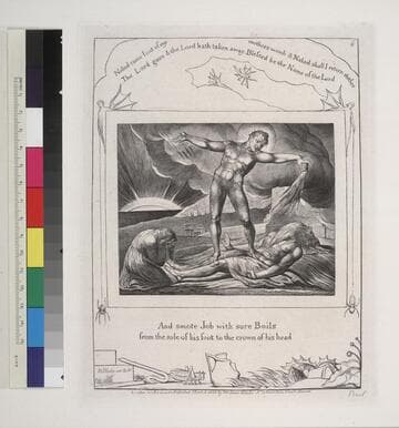 Illustrations of the Book of Job invented & engraved by William Blake  [7 of 22 engravings]