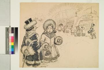 Eskimo Couple About to Go Shopping