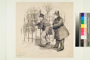 Homeless Man with a Police Officer