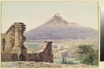 Popocatepetl from the Pyramid of Cholula