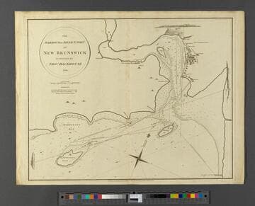 The Harbour or River St. John in New Brunswick Surveyed by Thos. Backhouse 1798