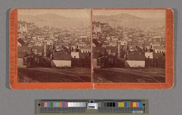 City front from Cal. St. Hill, North Beach and Alcatraz