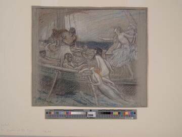 First study for Ulysses and the Sirens