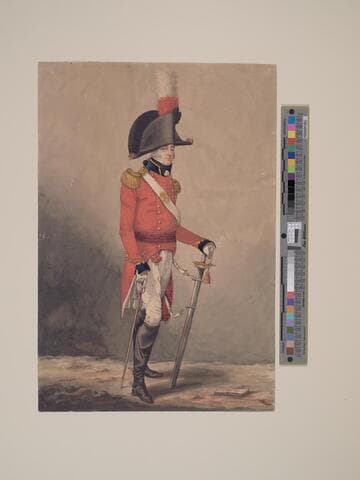 Standing Figure of a Man in Uniform