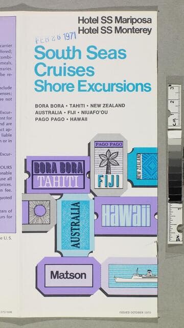 South Seas cruises shore excursions