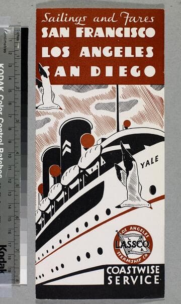 Sailings and fares : San Francisco Los Angeles San Diego
