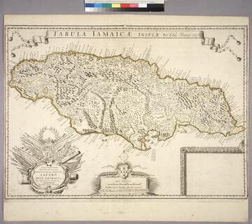 Tabula Jamaicae Insulae per Edw. Slaney 1678