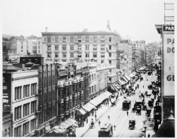 Broadway looking north from Fourth St., Los Angeles approximately 1906