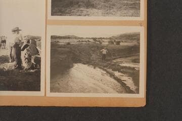 Building crossing over Quicksand near Willow springs