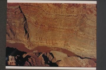 Fan and rapid at Mile 190.6 in Cataract Canyon