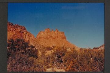 Gunsight Butte near Sunset Pass.  Head of Clearwater Canyon