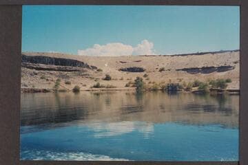 Lake Mead; barge at end of Sandy Point
