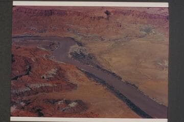 Northwest to Mile 147.5--149.2. Ticaboo Creek comes in from left in print. Side canyon at lower right is Mile 147