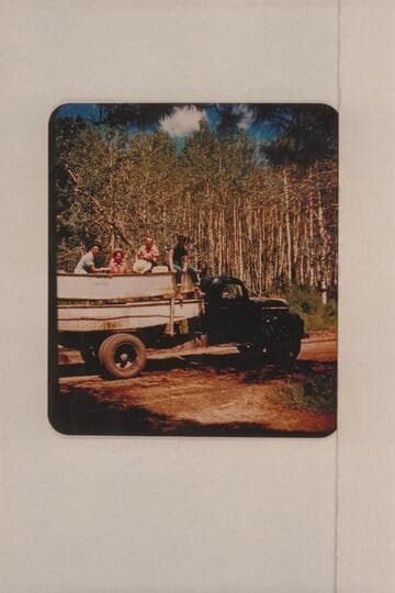Hauling the punts for the Glen Canyon trip. Willard Wright; Linda Lyman; Pat McCormick; Howard Hurst. Mexican Hat Expedition