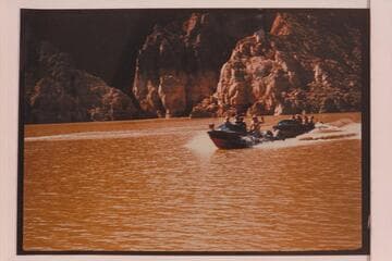 The "BOOTOO"  and the "CACTUS" on Lake Mead at the lower end of Iceberg Canyon