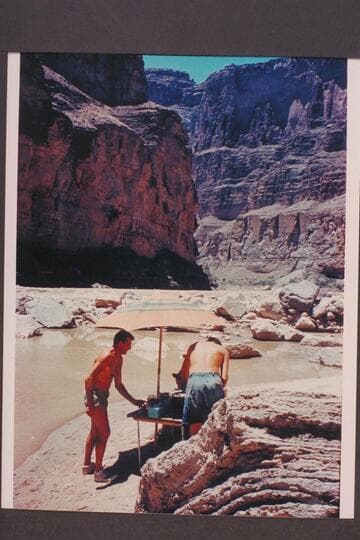 Lunch at Fern Glen Canyon; Don Hill at left