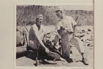 Joe Desloge and Marston at Paria Riffle