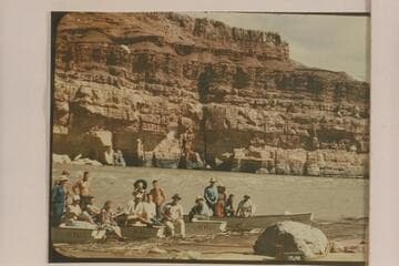 The Nevills San Juan party at Paria Riffle which left Mexican hat, 1948, June 15