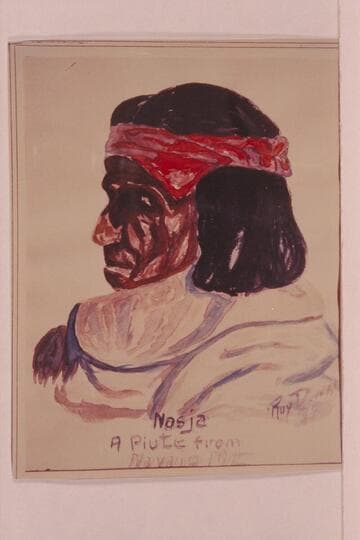 Nasja, a Piute from Navajo Mountain. A painting by Roy Dunn- property of Madelene Cameron