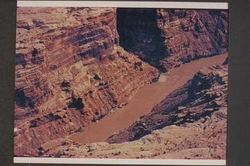 Freddies Cistern.  Mile 179.4, Cataract Canyon.  Preliminary gauge:  29,700 cfs