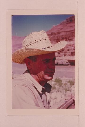 J. Frank Wright. Blanding, Utah. At end of Glen Canyon trip of 1951, May 11-17. Lees Ferry