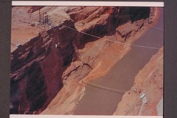 Bridge site at Glen Canyon Dam