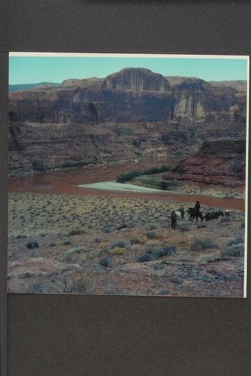 Riding out from mouth of the San Juan River