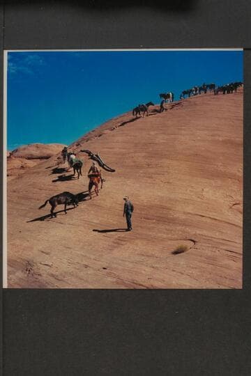 Climbing the trail north out of the side canyon at Mile 71.5 in Glen Canyon