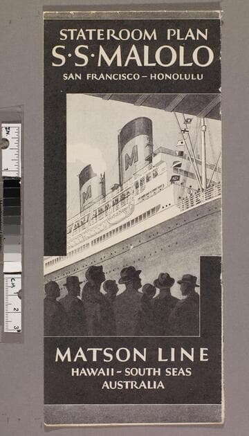 Stateroom plan S. S. Malolo