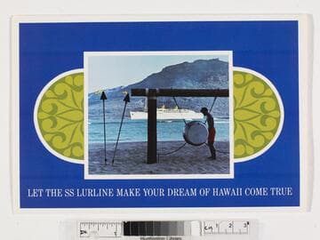 Travel agency letter with promotional leaflet and business reply postcard