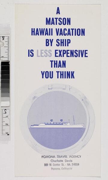 A Matson Hawaii vacation by ship is less expensive than you think